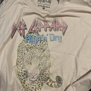 Vintage leopard crop shir